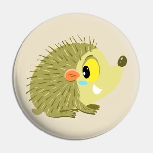 cute little prickly golden hedgehog Pin