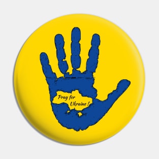 Fasbytes Pray For Ukraine Blue Peace Pin