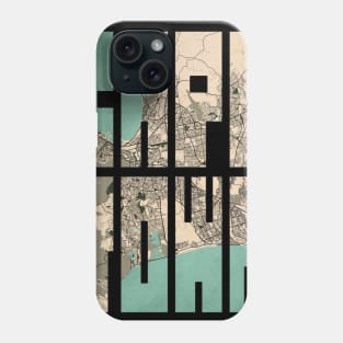 Cape Town, South Africa City Map Typography - Vintage Phone Case