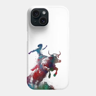 Rodeo rider sport art #rodeo Phone Case