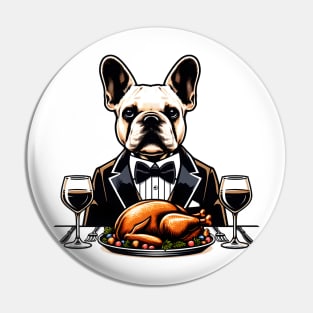 French Bulldog Thanksgiving Pin