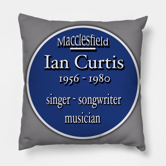 Ian Curtis Pillow by Coppack