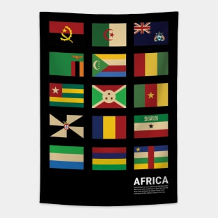 Africa Country Flags Set Tapestry