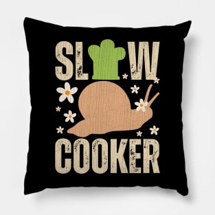 Slow Cooker Cute & Funny Snail Chef Pillow