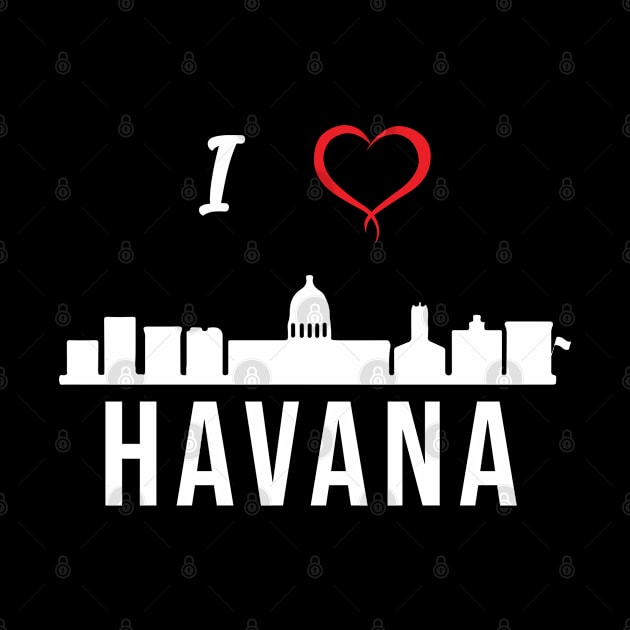 I love Havana Skyline Cuba Cuban Central America by alltheprints