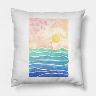 sun and sea Pillow