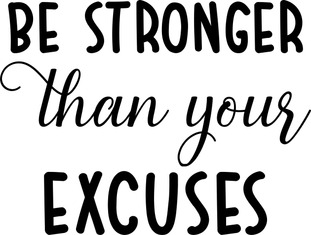 be stronger than your excuses Kids T-Shirt by NotUrOrdinaryDesign