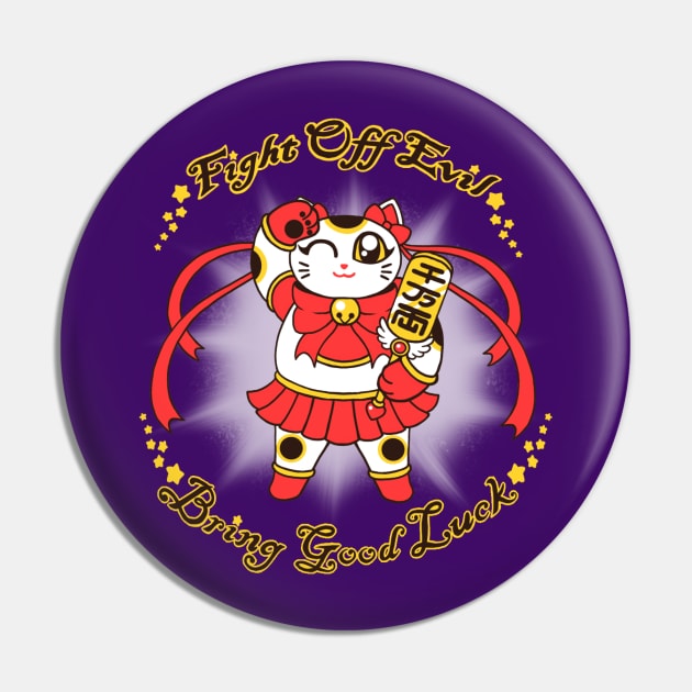 Magical Girl Manekei Neko - Red Ver Pin by ToonSkribblez