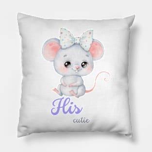 Cute Mouse Couple Sticker for Girls Pillow