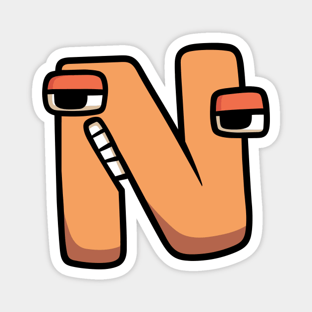 N | Alphabet Lore Magnet by Mike Salcedo