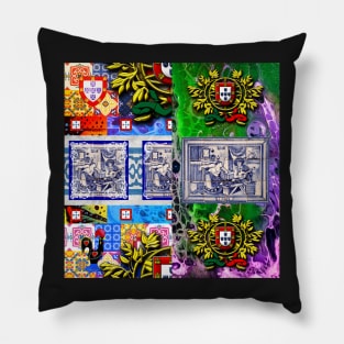 Portuguese folk art Pillow