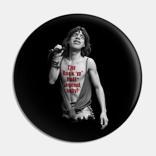 Jagger cartoon Pin