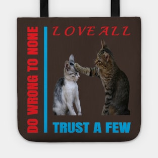 Love All Trust A Few Cute Design Tote