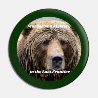 Kodiak Bear Head Murder and Mystery Pin