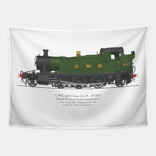 GWR Small Prairie Class 4575 Tank Locomotive Number 5541 Tapestry