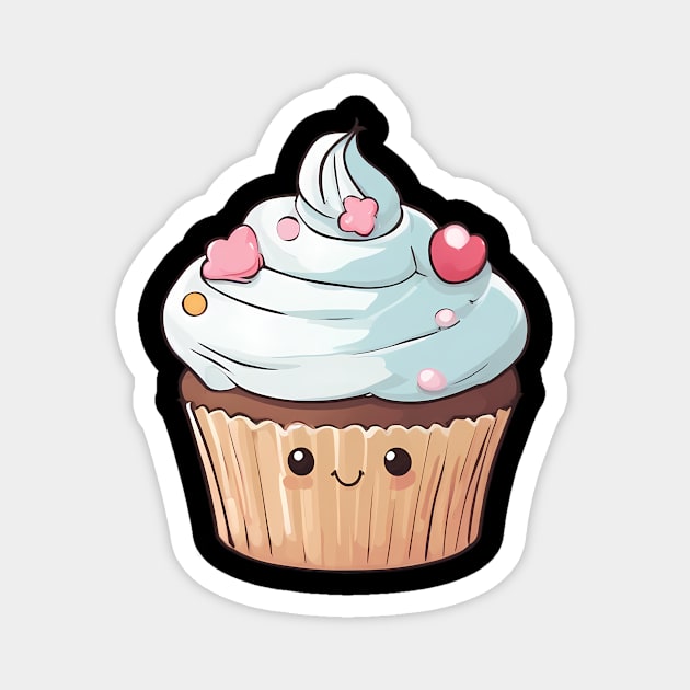 Vanilla Cupcake Magnet by animegirlnft