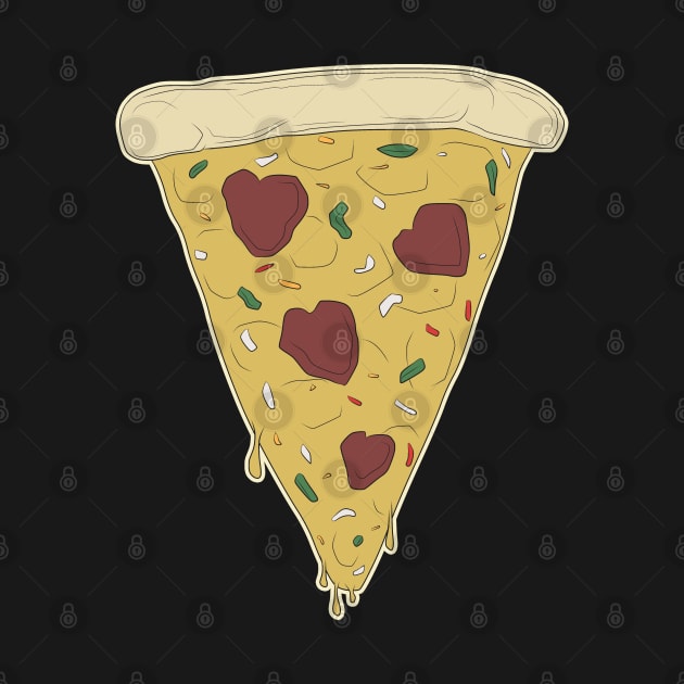 i <3 pizza by bobgoodallart