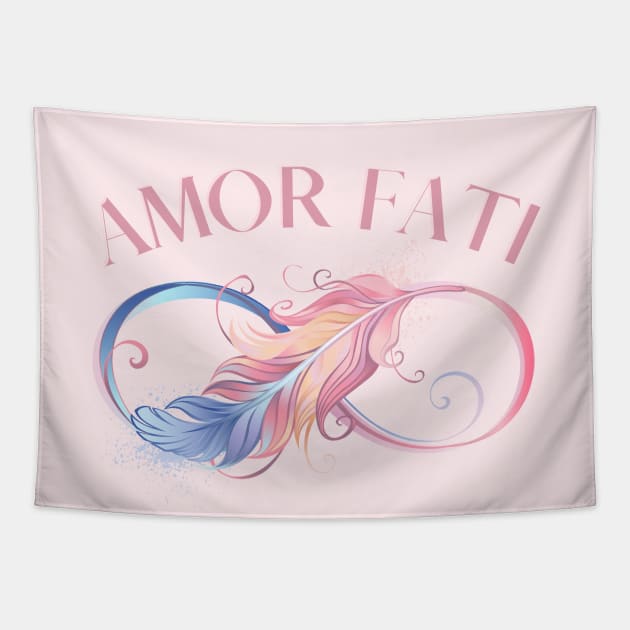 Amor Fati - Pink Tapestry by Ellidegg