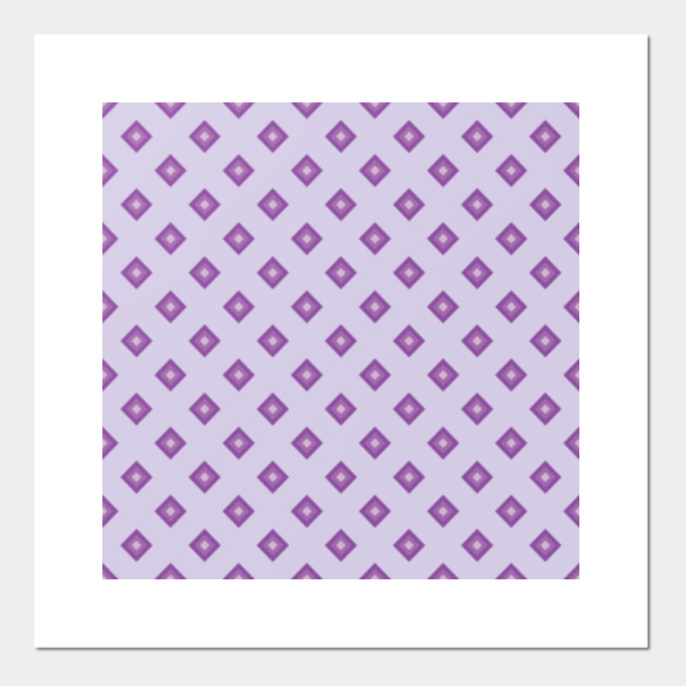 Purple Diamonds Pattern On A Light Purple Background Purple Diamonds Posters And Art Prints Teepublic teepublic