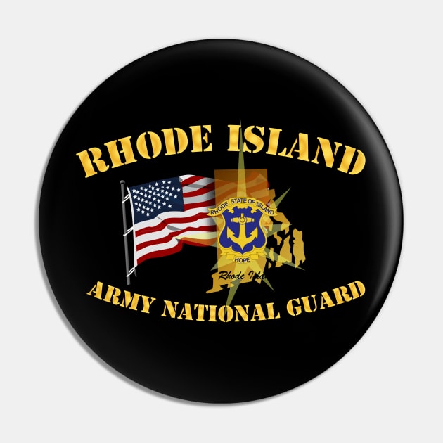 Rhode Island - ARNG w Flag Pin by twix123844