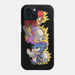 sonic vs knuckles Phone Case