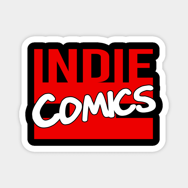 Indie Comics Logo Magnet by QuietRedMedia