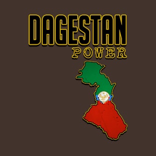 Dagestan Power, Dagestan Map, Dagestan Flag T-Shirt