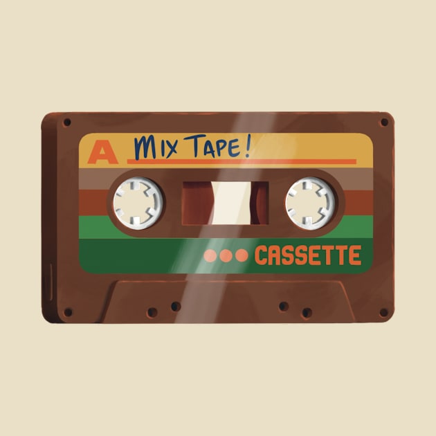 Mix Tape - Brown 2 by Gavin Otteson Art