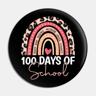 100 Days Of School Teacher Kids 100Th Day Of School Rainbow Pin