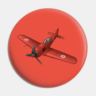 Focke-Wulf FW-190 in red Pin