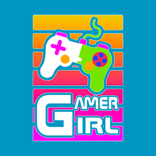 Colorful Gamer Girl T-Shirt