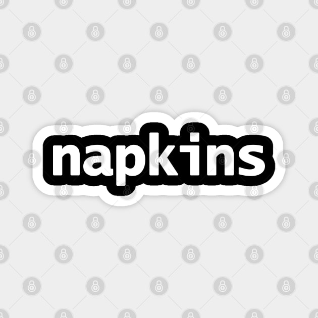 Napkins Magnet by ellenhenryart