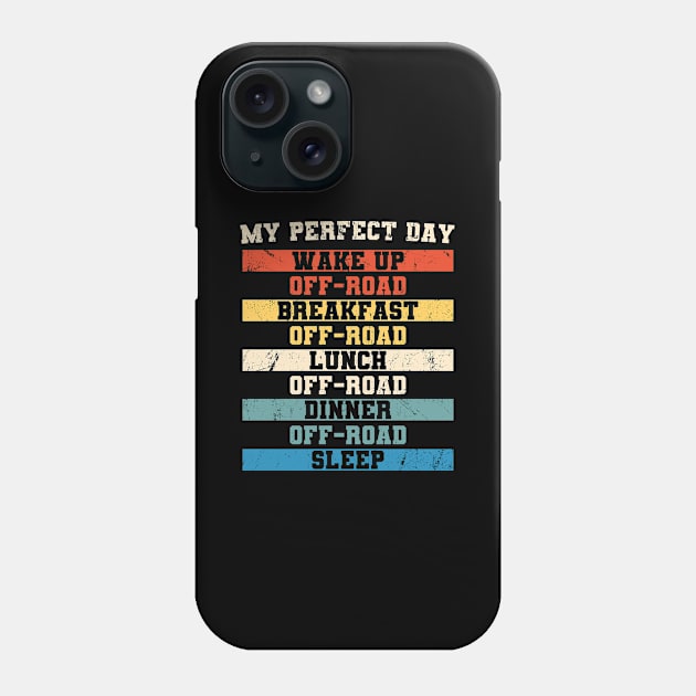 Off-road My Perfect Day Vintage for 4x4 Muddy Offroad Fan Phone Case by tobzz