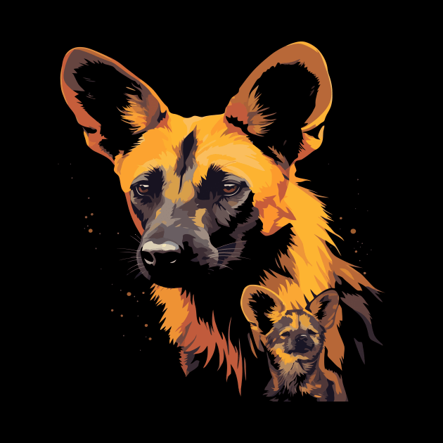 African Wild Dog Mothers Day by JH Mart