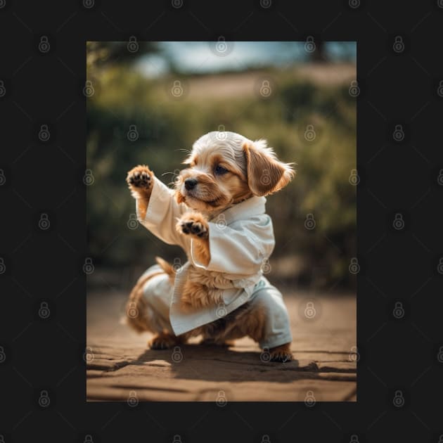 Cute Puppy Kung Fu Kata Stance by Ratherkool