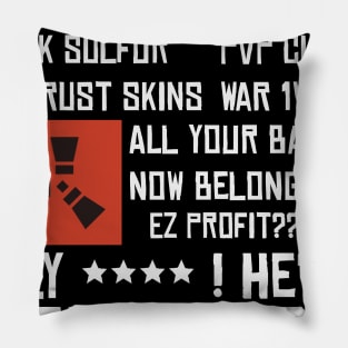 Rust Wipe Tag 2 Pillow