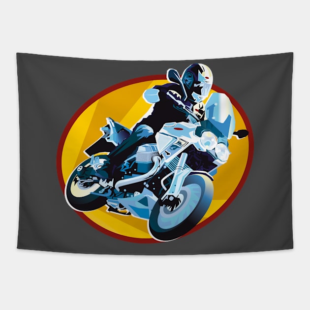 Race Bike trial Tapestry by Maxsomma