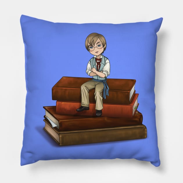 Chibi Combeferre Pillow by hiyas