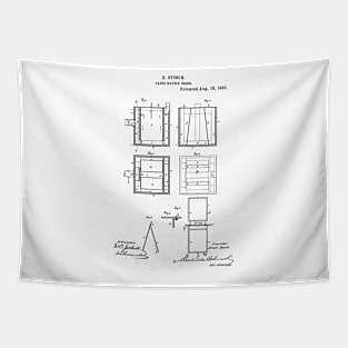 Paper matrix drier Vintage Patent Hand Drawing Tapestry