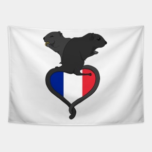 Gerbil France (dark) Tapestry