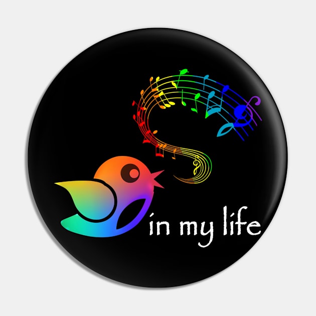 Music In My Life Hippie Pin by Danielsmfbb