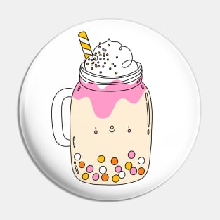 Sweet bubble cocktail character Pin