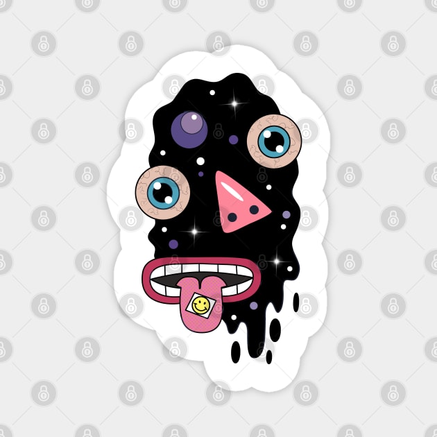 monster face Magnet by MARK ASHKENAZI