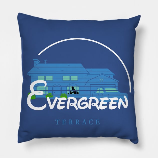 Evergreen Terrace Pillow by inkonfiremx
