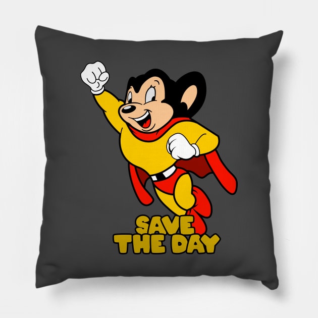 Cartoon Mouse Pillow by Randomart