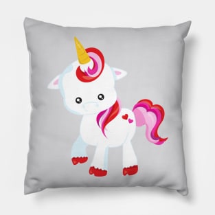 Cute Unicorn, Little Unicorn, Magical Unicorn Pillow