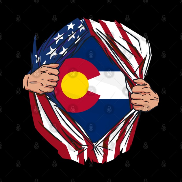 USA American Grown Colorado Flag by tobzz