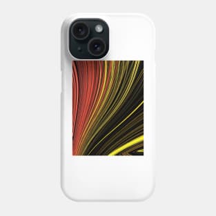 Saturn type ring pattern in shades of red yellow and orange Phone Case