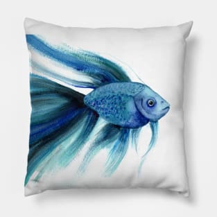 Blue Betta Fish Pillow