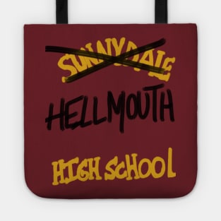 Buffy school t shirt Tote